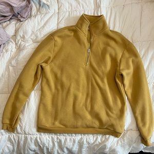 NWOT! IF IT WERE ME - Yellow quarter zip jacket, size M, in perfect condition